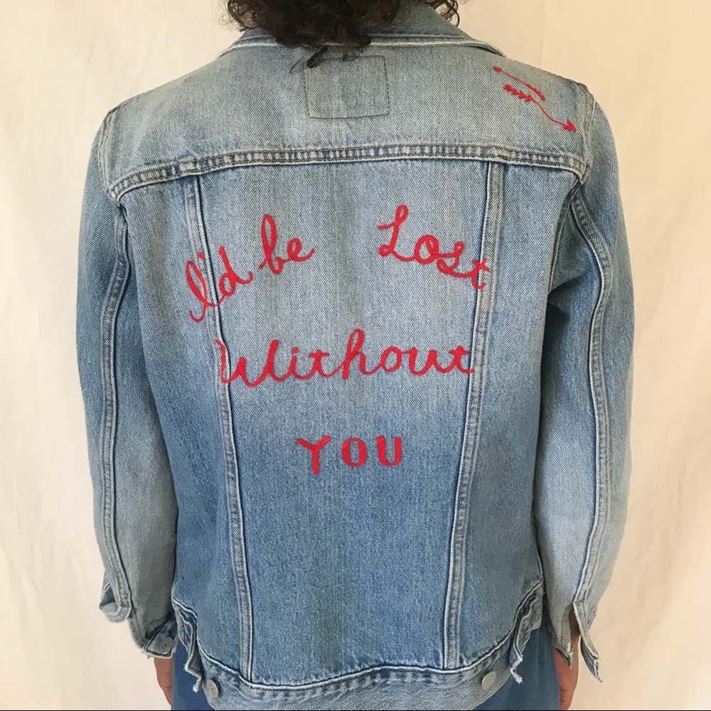 Levi’s Denim “I’d Be Lost Without You” Jacket